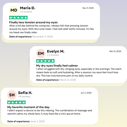 Lunei™ Steam + Massage Therapy Mask